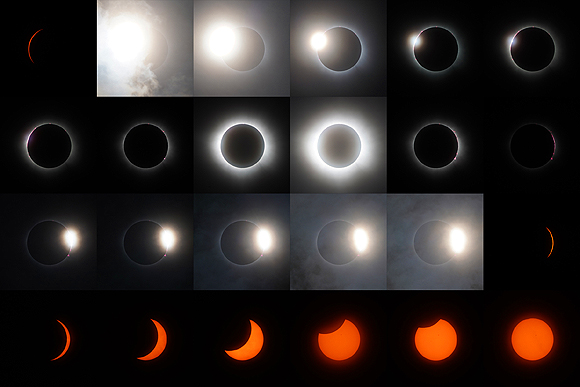 Total Solar Eclipse phases from totality to the fourth contact in Mazatlan, Mexico on April 8, 2024 worldtimezone world time zone photo Alexander Krivenyshev WorldTimeZone
