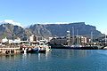 Cape Town Harbor and Table Mountain, Cape Town, South Africa