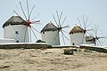 Windmills of Chora Mykonos Cyclades Greece